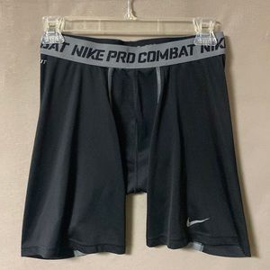 Nike Pro Combat Dri-Fit Fitted Men’s Compression Shorts Size S Color Black/Gray